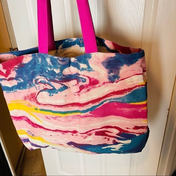 NWOT ANGL Tie Dye Fabric Tote Bag - Picture 5 of 5
